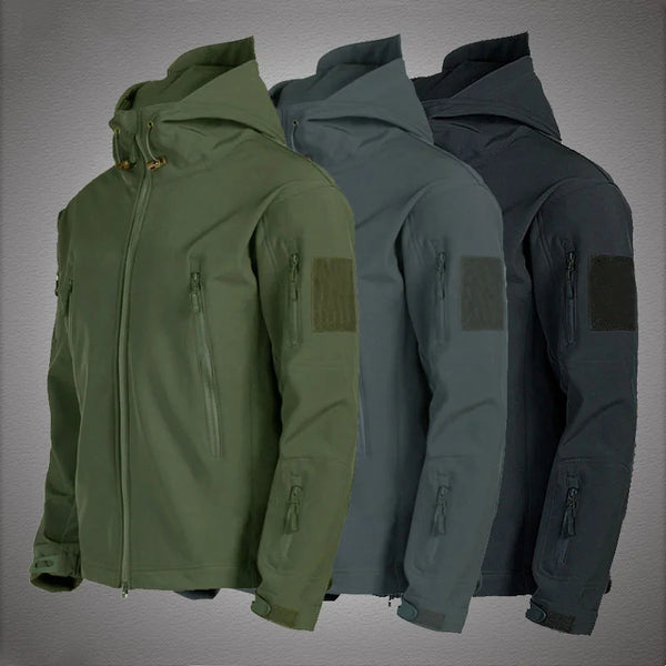 Vestes militaires en peau de requin Soft Shell pour hommes Veste tactique coupe-vent imperméable pour hommes Vestes de combat de l'armée Manteaux aviateurs à capuche pour hommes