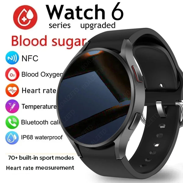 2024 Neu für Samsung Galaxy Watch 6 Classic Smart Watch Männer Frauen Bluetooth Anruf HD AMOLED Sprachanruf NFC GPS Sportuhren M10